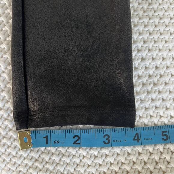 SPANX Faux Leather Leggings Black Size Small - Picture 12 of 12